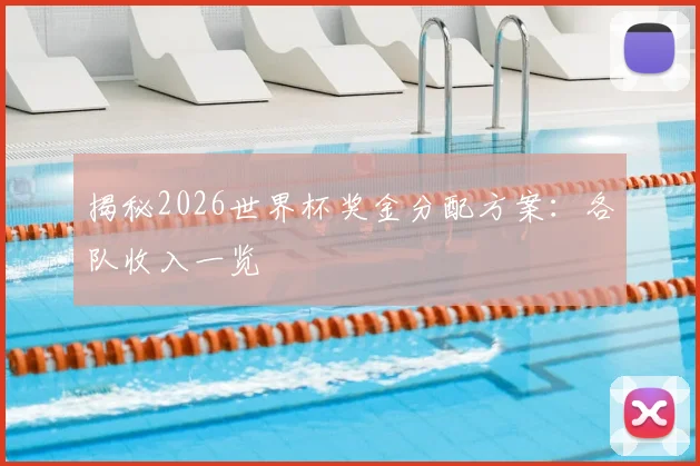 揭秘2026世界杯奖金分配方案:各队收入一览